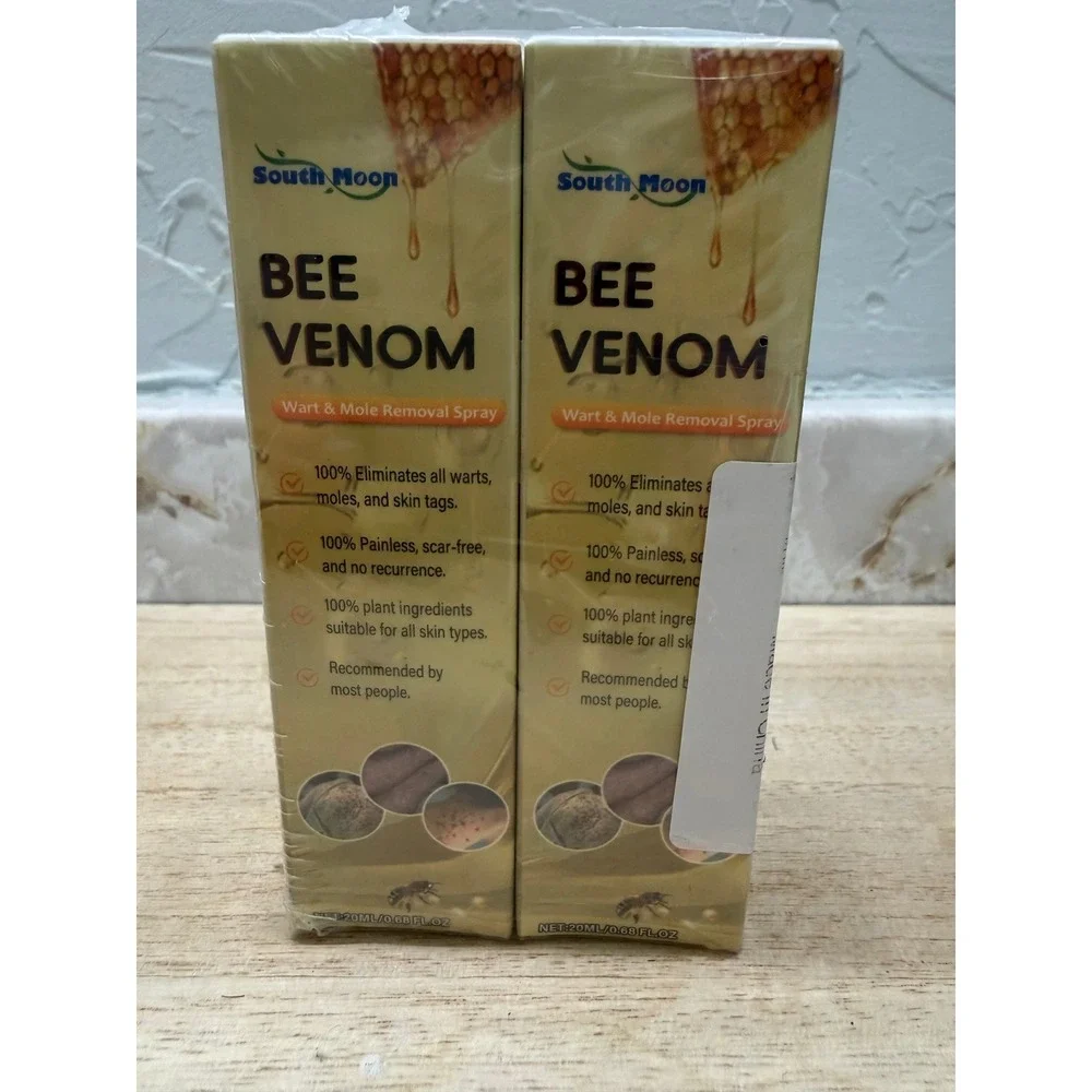 South Moon Bee Venom Wart and Mole Removal Spray 20ml 2-Pack New Sealed 2028 Exp